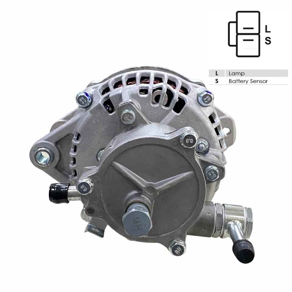24V ALTERNATÖR DİNAMO 80 A (ÇİFT FİŞ) (L-S) (VAKUMLU) ISUZU TURKUAZ OTOBÜS/KAMYON