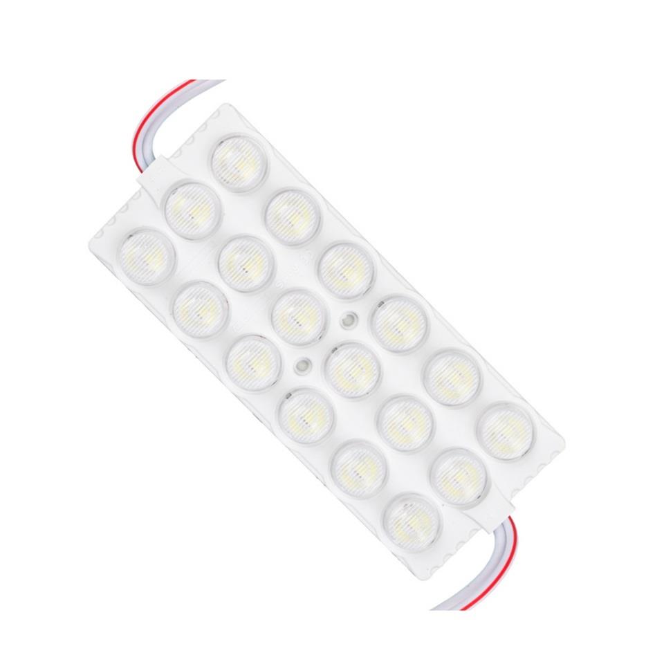12V MODUL LAMBA 18-LEDLİ BEYAZ (CAMLI) (137*57 MM)