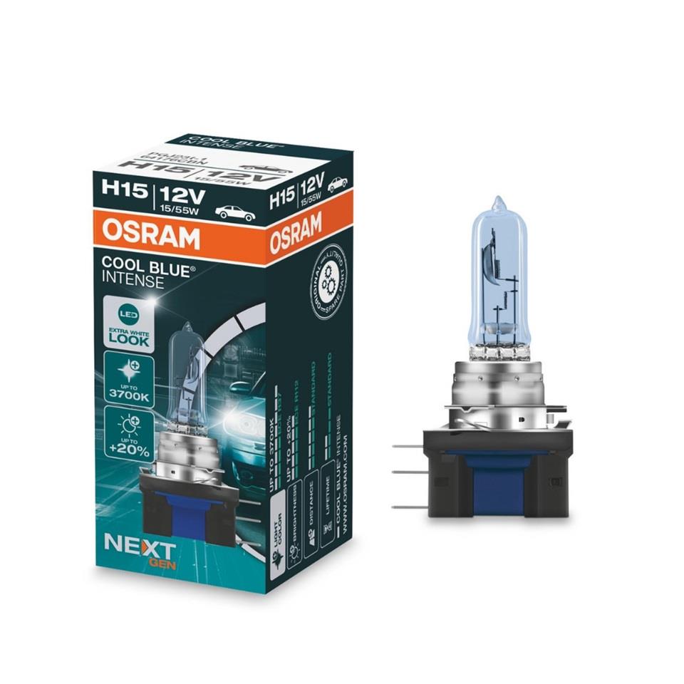 OSRAM 12V H15 AMPUL 15/55W +%20 FAZLA IŞIK (1 AD)