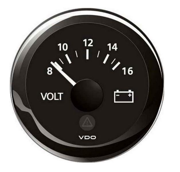 VDO 18V-32V VOLTMETRE 52 MM/8 UÇLU (SOKETLİ KABLOLU)
