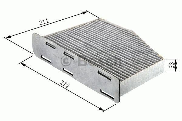 BOSCH POLEN FİLTRESİ (AKTİF KARBON) AUDI-SEAT-SKODA-VW