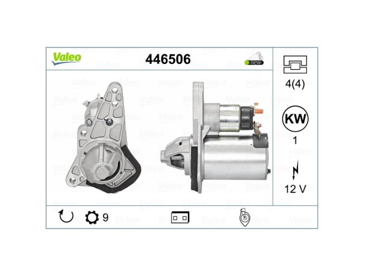VALEO 12V MARŞ MOTORU 9 DİŞ 1.0 KW CW NISSAN MICRA/NOTE/QASHQAI-RENAULT FLUENCE 1.6 BENZİNLİ
