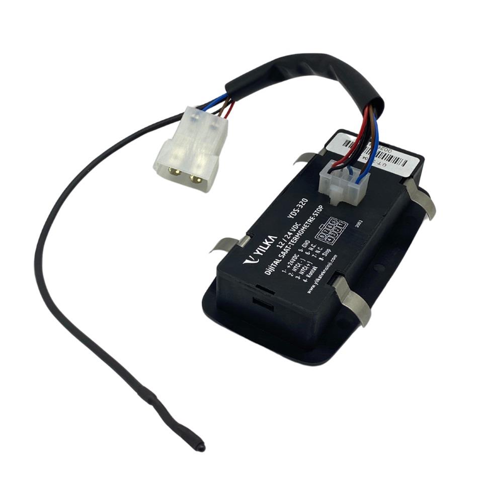 YILKA MİNİ 12V-24V DİJİTAL ZAMAN SAATİ (TERMOMETRELİ) DURACAK 