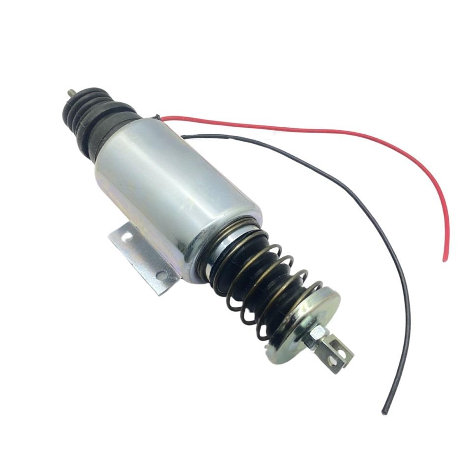 24V STOP SELENOİDİ (GÖVDE ÇAPI:60 MM) (PLATİNLİ) HITACHI TERS LIEBHERR RSV BOSCH