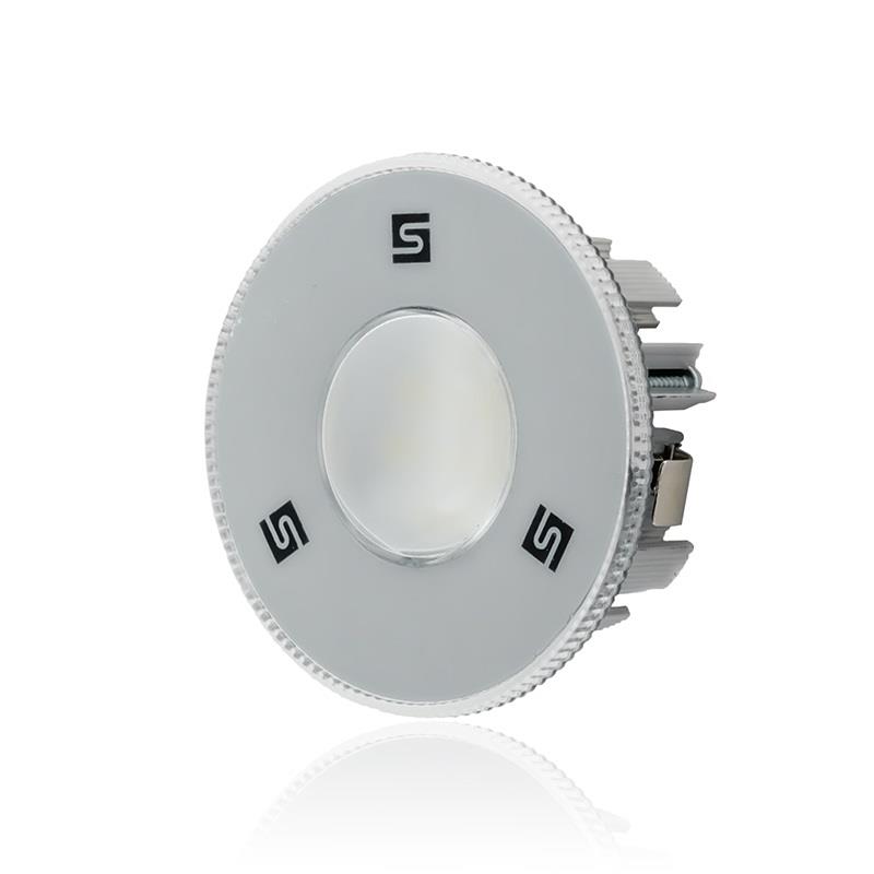 SANEL 12V-24V SPOT TAVAN LAMBASI 6 LEDLİ 3000K SICAK BEYAZ (6 X 3W) (75 MM) (BUTONSUZ)