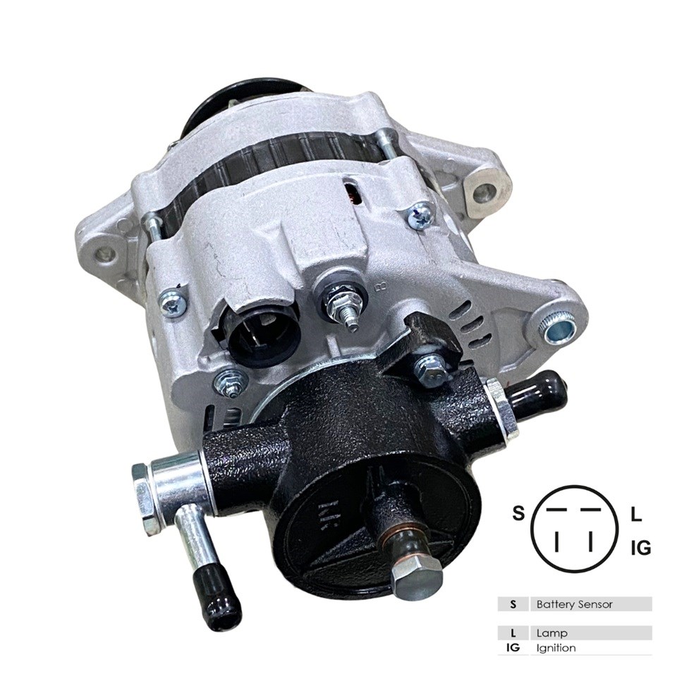 24V ALTERNATÖR DİNAMO 50 A (3 FİŞ) (S-L-IG) ISUZU CHAMPION KAMYON 1996 >