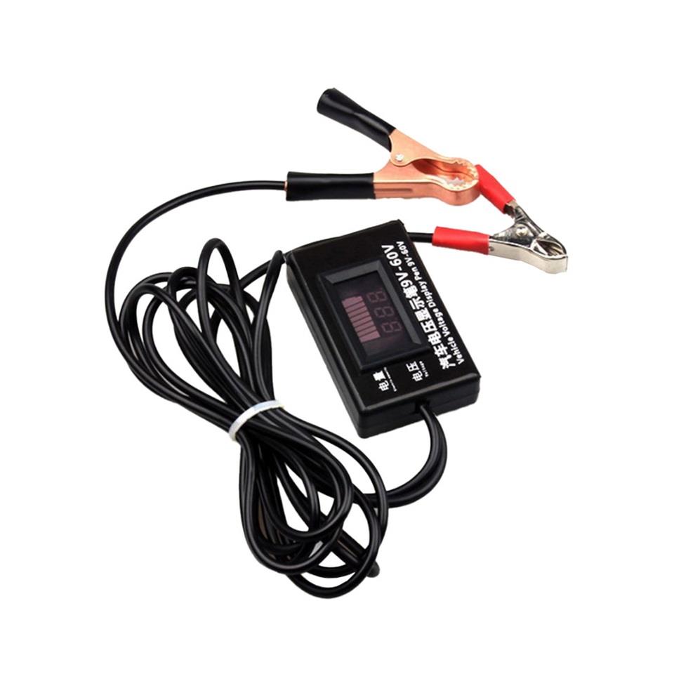 9V-60V DİJİTAL VOLTMETRE (ŞARJ ÖLÇÜM CİHAZI) (81*50 MM)