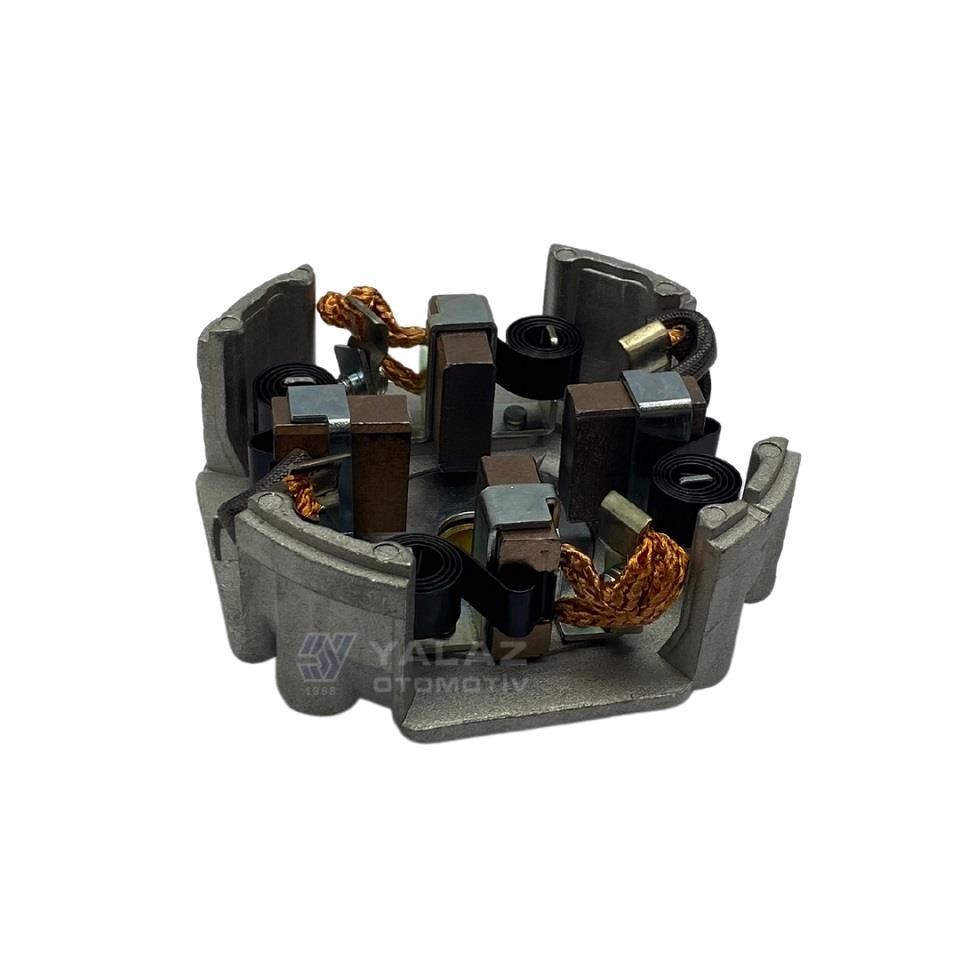 12V MARŞ KÖMÜR YUVASI (ARKA KAPAK) MAKO TİPİ (ALÜMİNYUM) (4 KÖMÜRLÜ) DODGE-FIAT-FORD-MF