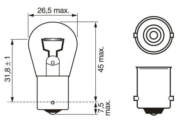 BOSCH 12V 93 AMPUL 21W