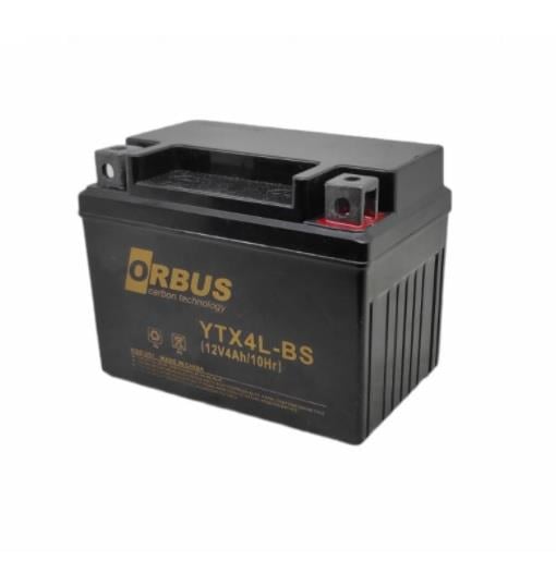 ORBUS 12V 4 AH MOTOSİKLET AKÜSÜ (113*70*85) (YTX4L-BS) (SMF) (1,32 KG)
