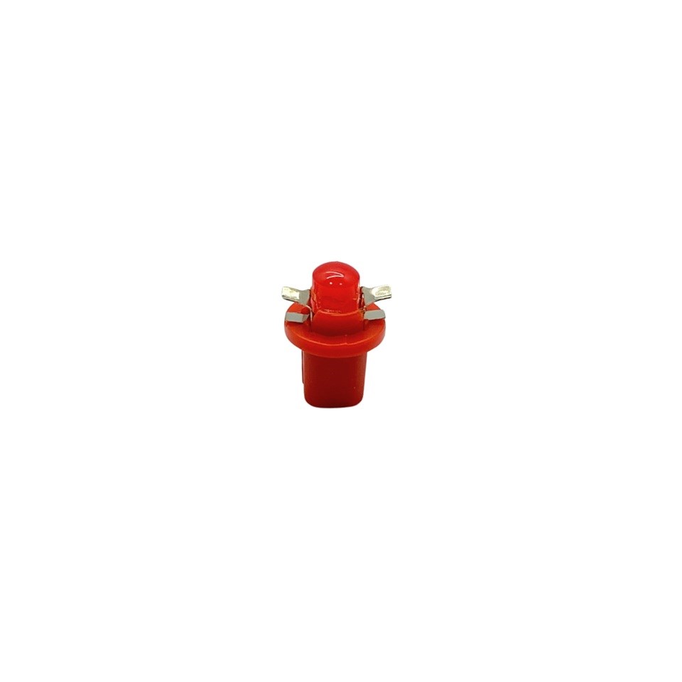 SPECHTON 12V DUYLU GÖSTERGE AMPULÜ DİPSİZ KIRMIZI LED 0.24W (8 MM)