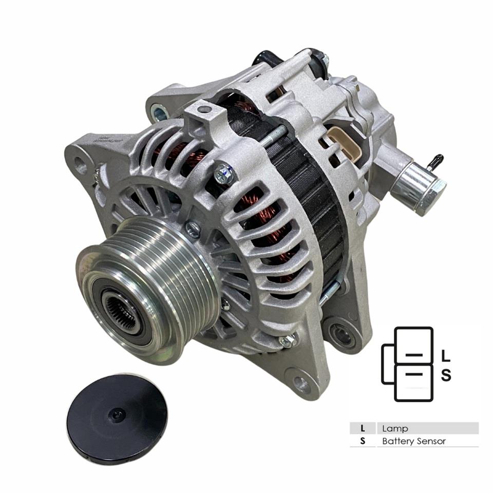 12V ALTERNATÖR DİNAMO VAKUMLU MITSUBISHI TİPİ 110 A HYUNDAI H1/KIA SORENTO 2.5 CRDI 2002-2006