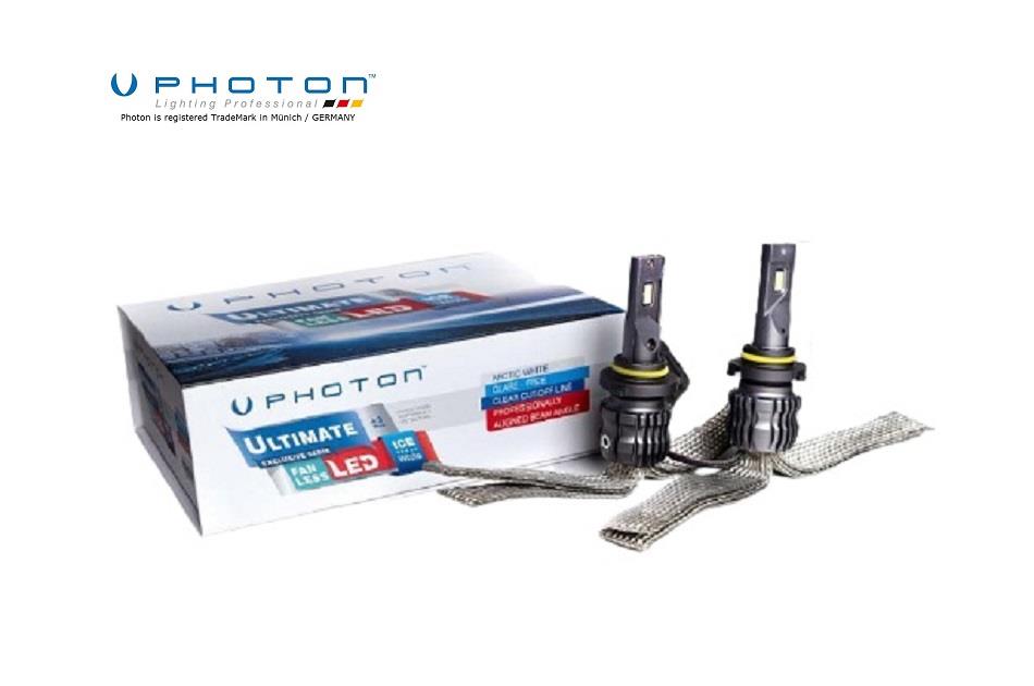 PHOTON 12V HB4 9006 CSP LED XENON FAR AMPUL SETİ 6000K 9500 LÜMEN FANSIZ