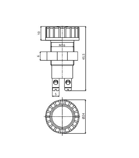 AKSA GÖZ LAMBASI SARI (16 MM)
