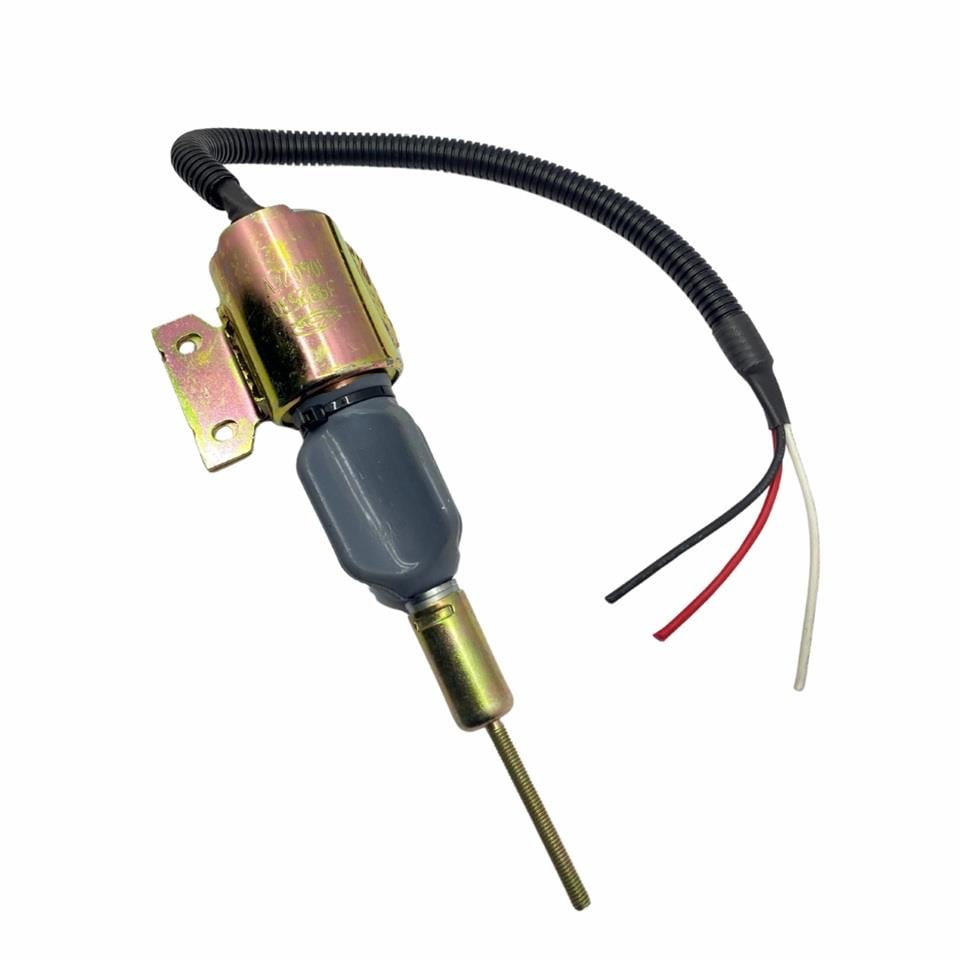 24V STOP SELENOİDİ (GÖVDE ÇAPI:45 MM) (SOL AYAK) CUMMINS MOTOR