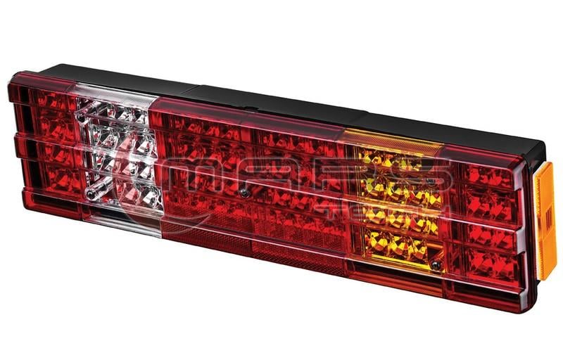 MARS STOP LAMBASI 6-FONKSİYONLU KANALLI 52 CM PLAKALI (KABLOLU) (LEDLİ) SOL