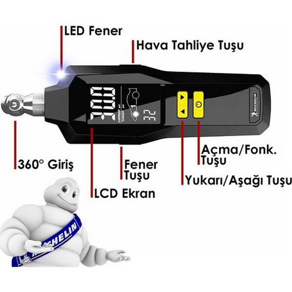 LASTİK HAVA BASINÇ ÖLÇER (0-99 psi / 0-6.8 bar) (DİJİTAL) (PLS)