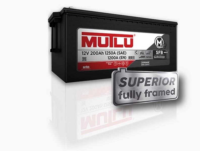 MUTLU 12V 200 AH AKÜ SFB 1250 A (EN) HD (AĞIR HİZMET) (518*273*242)