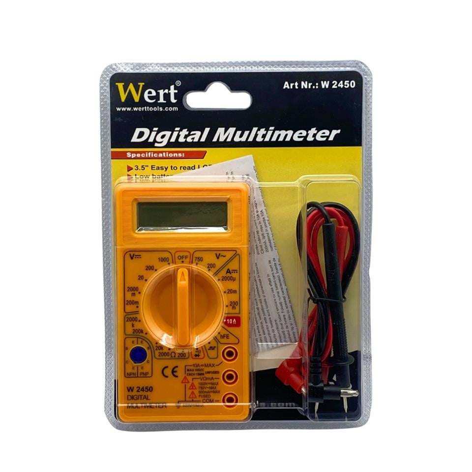 DİJİTAL MULTİMETRE (ÖLÇÜ ALETİ) (DC/AC) (SES İKAZLI)