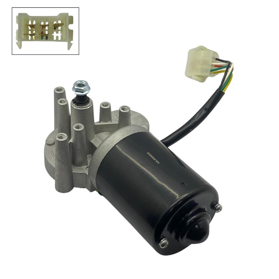 24V SİLECEK MOTORU AĞIR HİZMET (KABLOLU SOKETLİ 5 FİŞ)