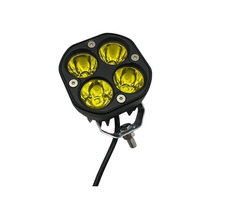9V-35V OFF-ROAD LAMBA 40W (4 LEDLİ) (70*78*78 MM) SARI