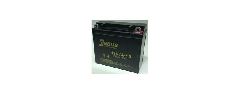 ORBUS 12V 7 AH MOTOSİKLET AKÜSÜ (146*59*130) (12N7A-BS) (SMF) (2,22 KG) (CARBON)