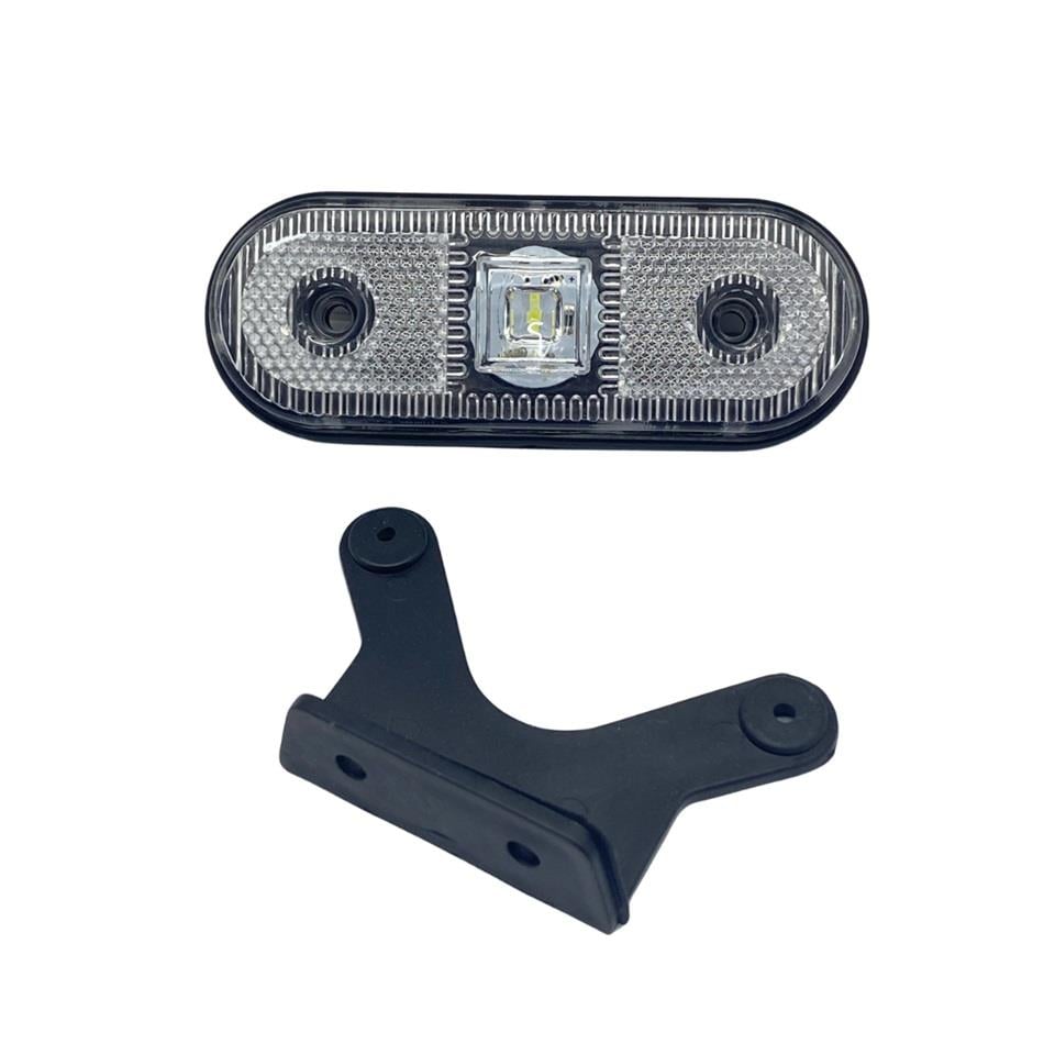 12V-24V YAN PARK LAMBASI DORSE SİDE MARKER BEYAZ YM (TEK LEDLİ) (119*46 MM)