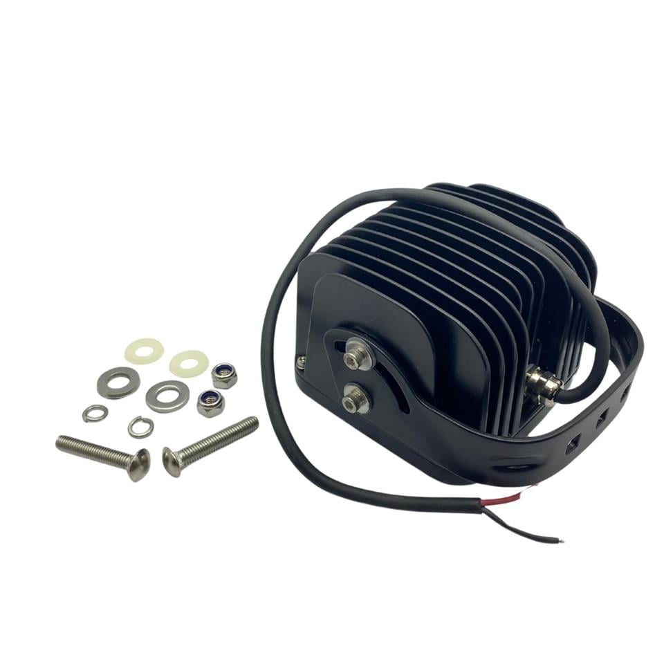 9V-36V ÇALIŞMA LAMBASI OFF-ROAD KARE 40W (4 LEDLİ) (115*115 MM)