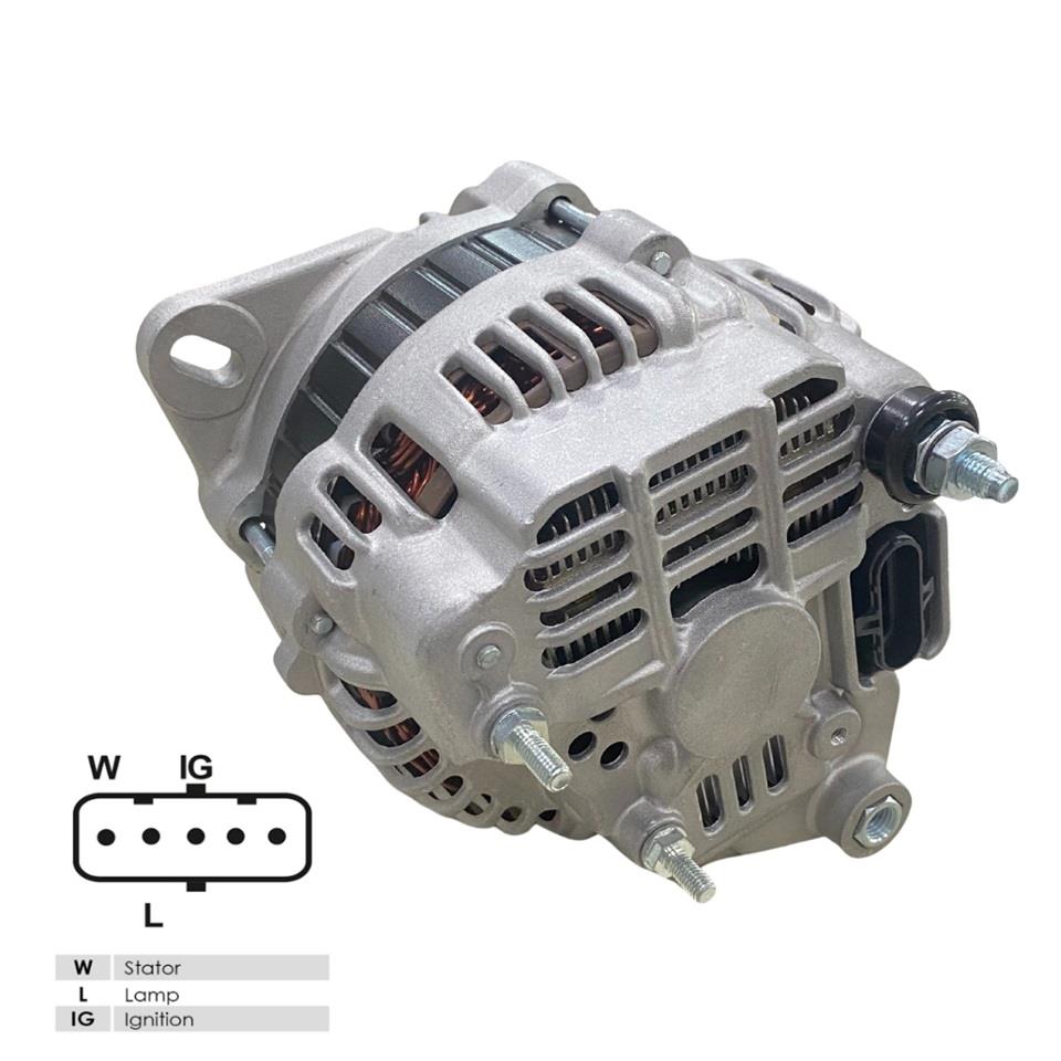 24V ALTERNATÖR DİNAMO MITSUBISHI TİPİ 130 A (5 FİŞ SOKETLİ) (W-L-IG . .) FORD CARGO 