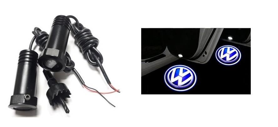 KAPI ALTI LOGO LAZER IŞIK LED DELMELI 3D (VW) (2 AD)