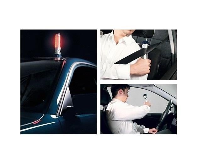 OSRAM EL FENERİ AMPULLU (KRİPTON IŞIĞI) (12 LEDLİ UYARI IŞIKLI) MIKNATISLI CAM KIRMA ÇEKİÇLİ (PİLLİ)