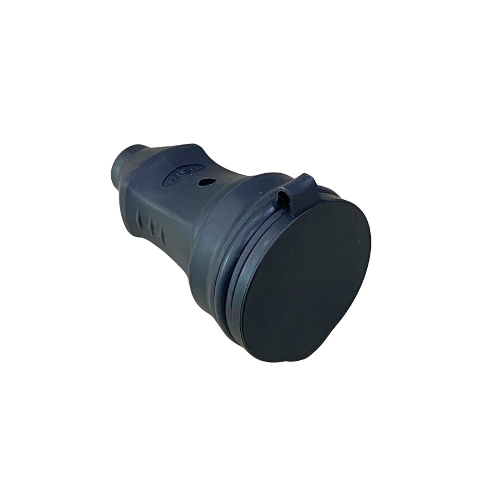 220V-240V DİŞİ FİŞ (PRİZ) (1X16A) (KAUÇUK) (TOPRAKLI) SEYYAR