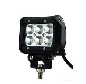9V-32V LED LAMBA OFF-ROAD DİKDÖRTGEN 6000K (6 X 3W) (94*77 MM)