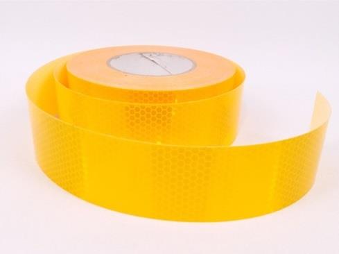 REFLEKTİF ŞERİT 55 MM SARI (SERT YUZEY) (1 MT FİYATIDIR)