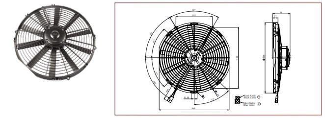 KORMAS 24V FAN MOTORU EMİCİ AKSİYEL 14 