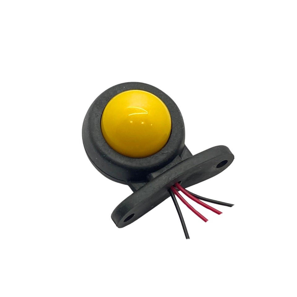 12V-24V TAKOZ LAMBASI MİNİ SARI-KIRMIZI (NEON LEDLİ) (56*50 MM)