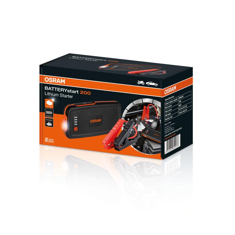 OSRAM 12V AKÜ TAKVİYE CİHAZI (BOOSTER) (500A) (USB MICRO) (USB 2.4 A POWERBANK) (LED IŞIK)