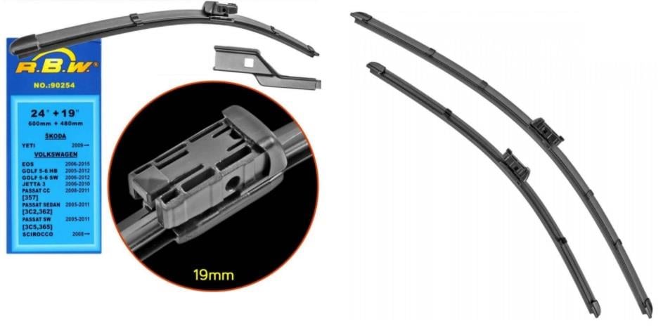 SİLECEK SÜPÜRGESİ 600/475 MM AEROTWIN SEAT IBIZA-SKODA OCTAVIA-VW GOLF/JETTA/PASSAT