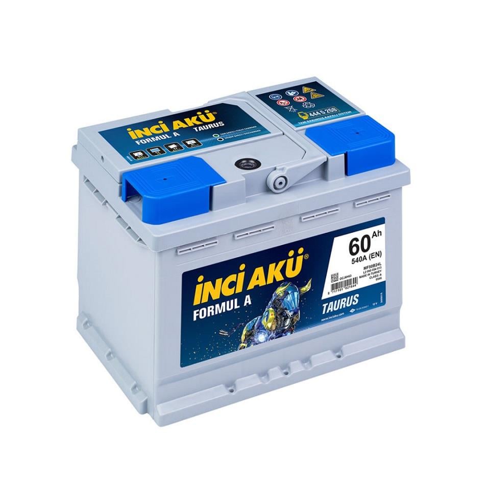 İNCİ 12V 60 AH AKÜ FORMUL A TAURUS 540 A (EN) (242*175*190)