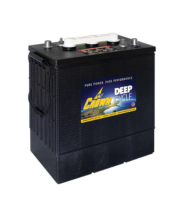 CROWN BATTERY 6V 305 AH SULU DEEP CYCLE AKÜ (359*183*310) USA