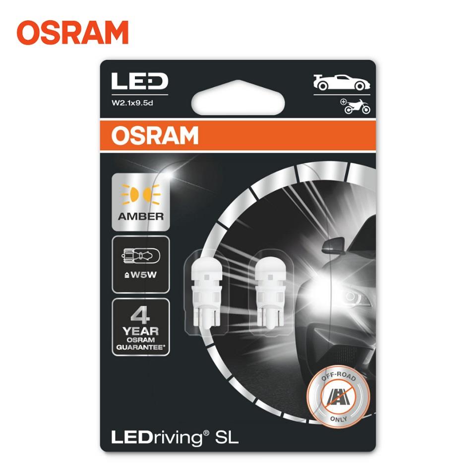OSRAM 12V DİPSİZ AMPUL T10 LED SARI (2 AD)