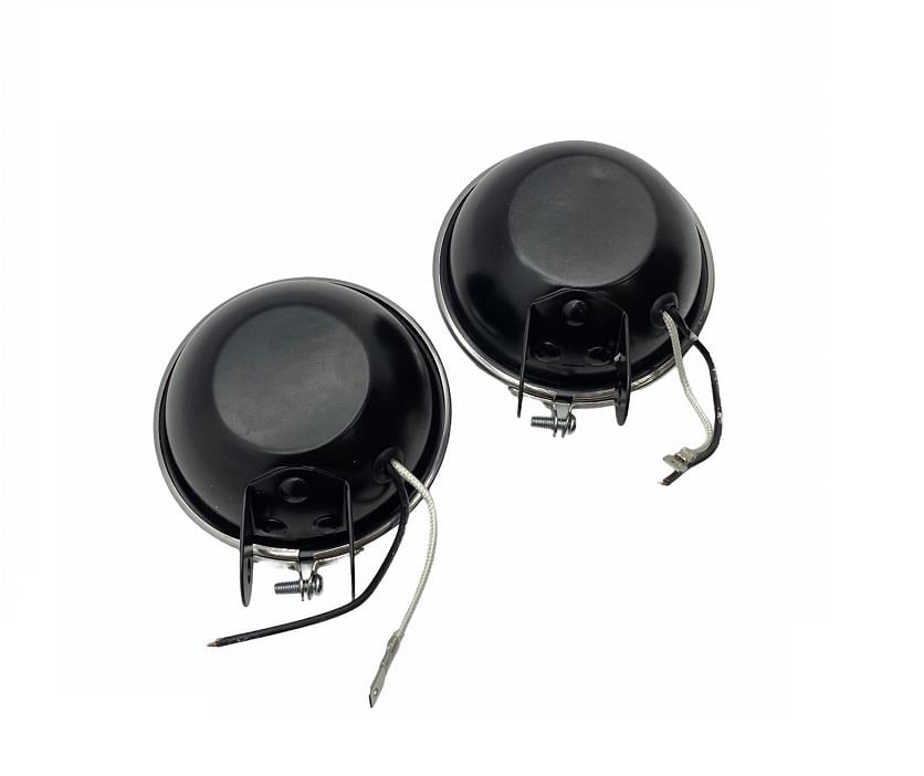 12V SİS LAMBASI YUVARLAK 9 CM (SİYAH METAL GÖVDE KROM ÇERÇEVE) BEYAZ TAKIM
