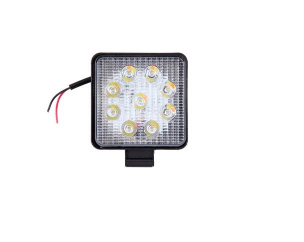 10V-30V ÇALIŞMA LAMBASI (9 LEDLİ) (SARI-BEYAZ ÇAKARLI 5 FONKSİYONLU) (108*108 MM)