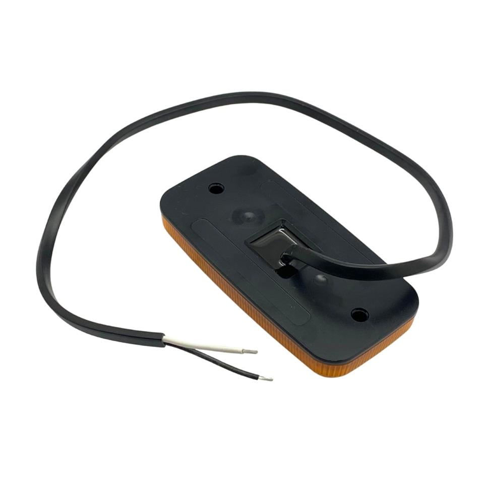 FRISTOM 12V-24V DORSE YAN LAMBASI SİDE MARKER SARI (4 LEDLİ) (110*55 MM) HELLA TİPİ E9 