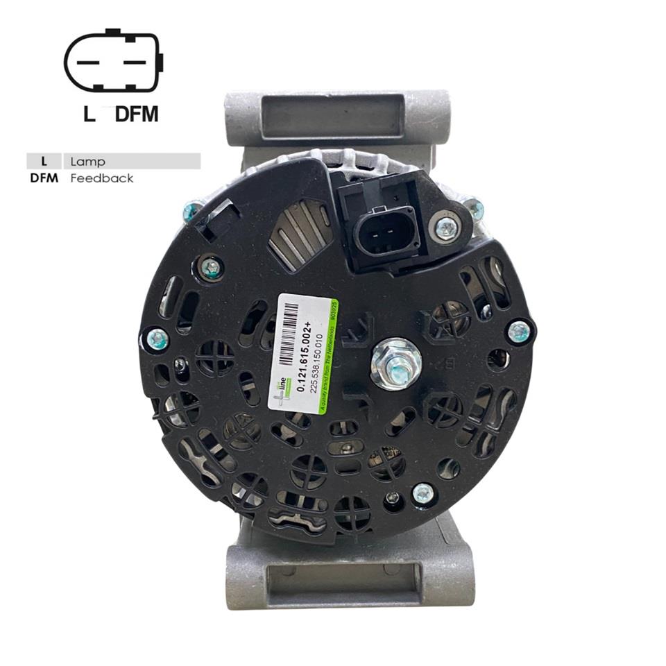12V ALTERNATÖR DİNAMO BOSCH TİPİ 150 A (L-DFM) CITROEN-FIAT-FORD-PEUGEOT 2006 >