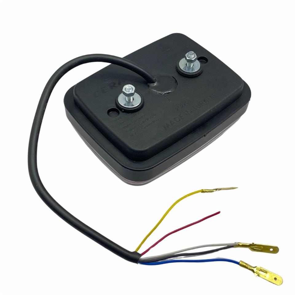 12V STOP LAMBASI (NEON LEDLİ) (4 FONKSİYONLU) (126*97*40 MM)