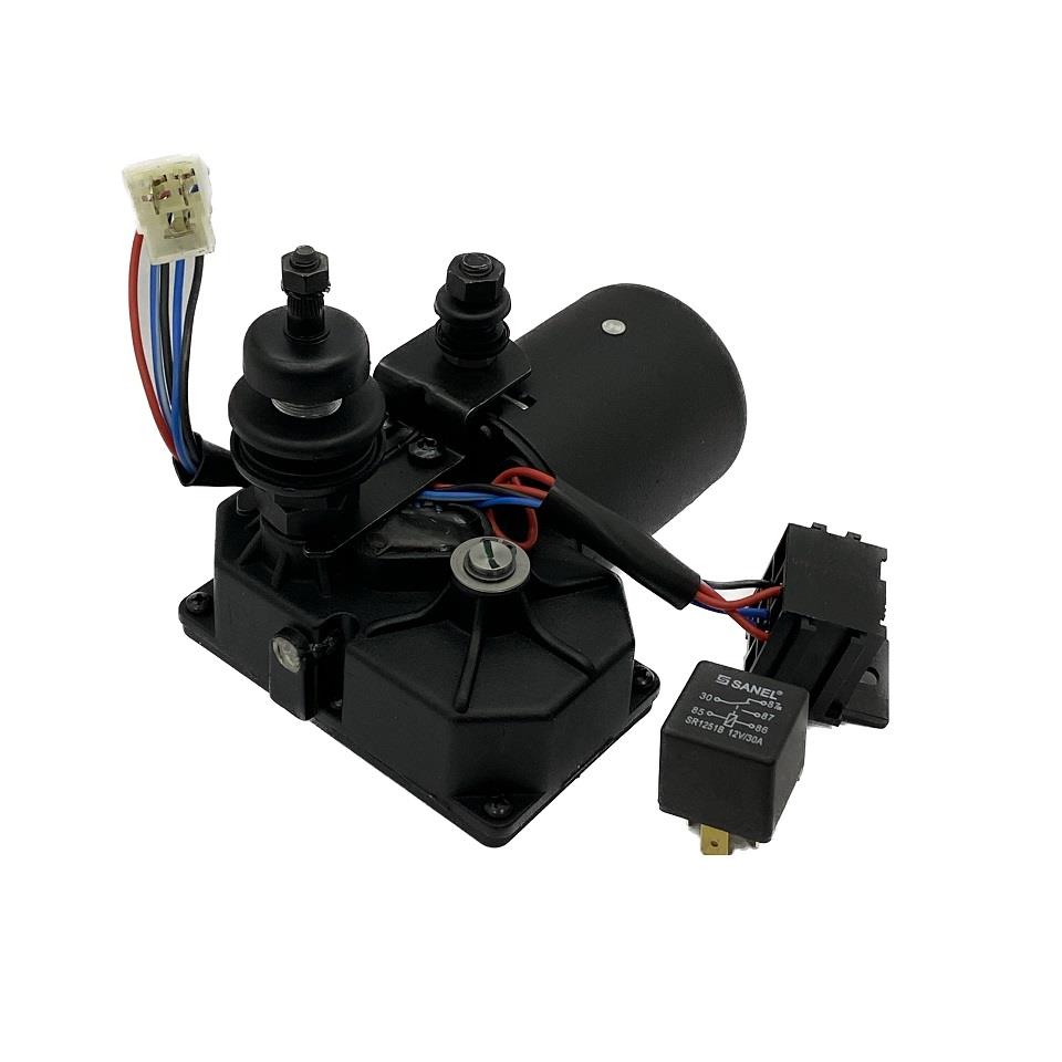 BAŞKURT 12V SİLECEK MOTORU TEK MİLLİ 90° KABİN (RÖLELİ)