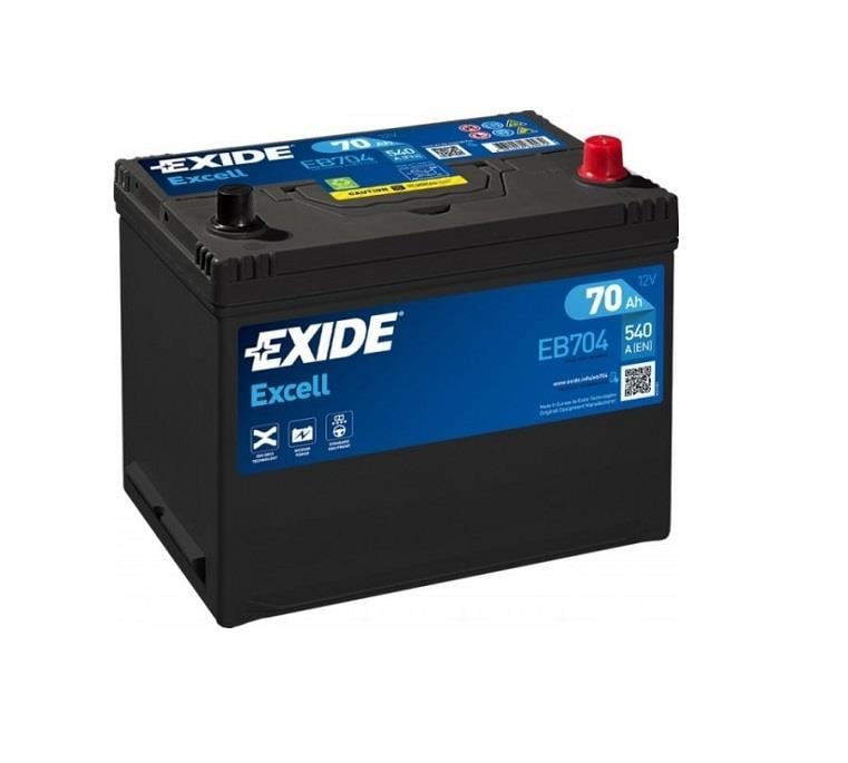 EXIDE 12V 70 AH AKÜ EXCELL JAPON 540 A (EN) (270*173*222) (YÜKSEK DÜZ)