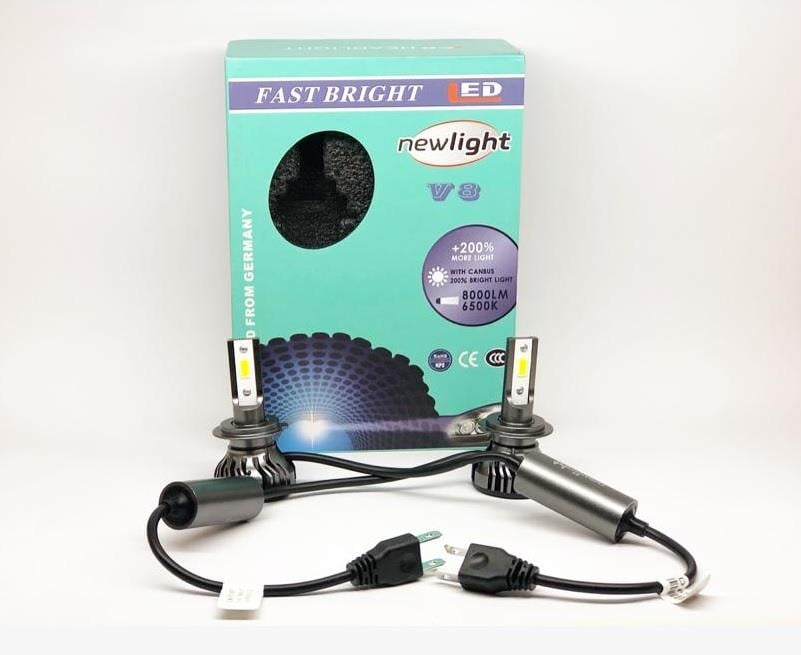 NEWLIGHT 8V-32V H7 DOB LED XENON FAR AMPUL SETİ  6500K 8000 LÜMEN