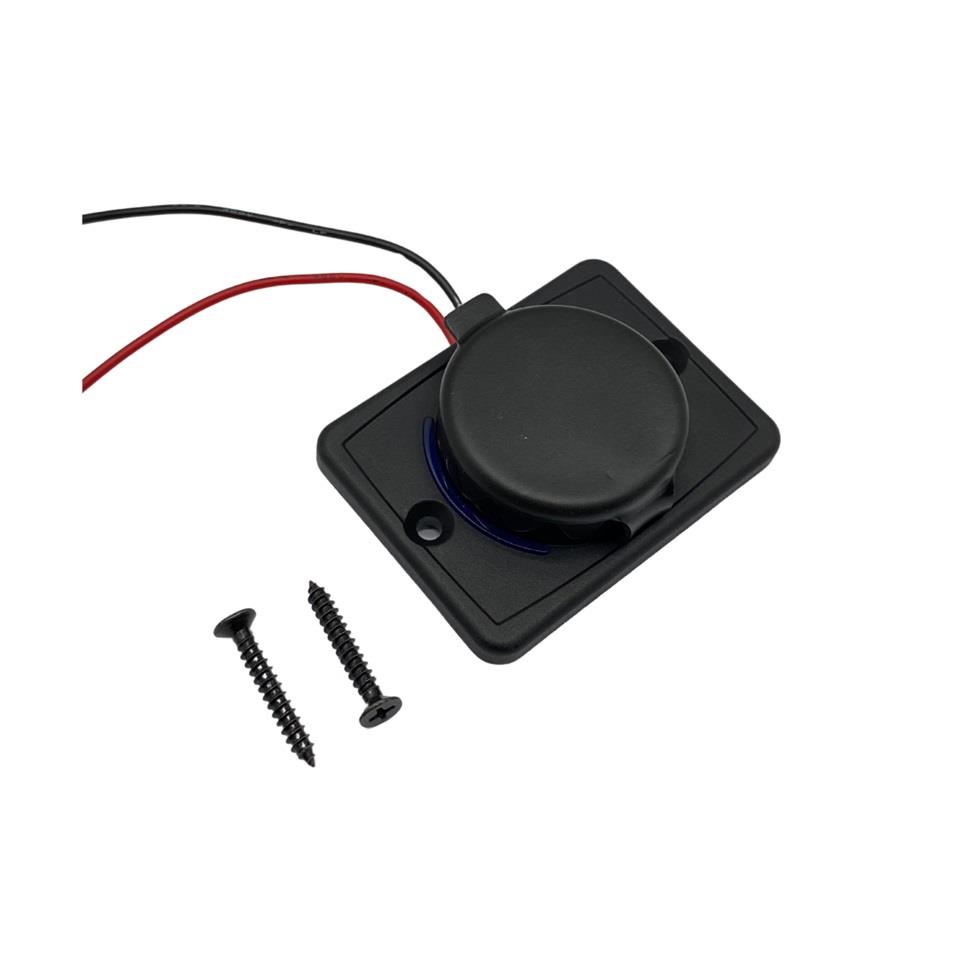 12V-24V TELEFON ŞARJ CİHAZI (USB+TYPE-C) (1A/2.1A) (KAPAKLI MARİN)